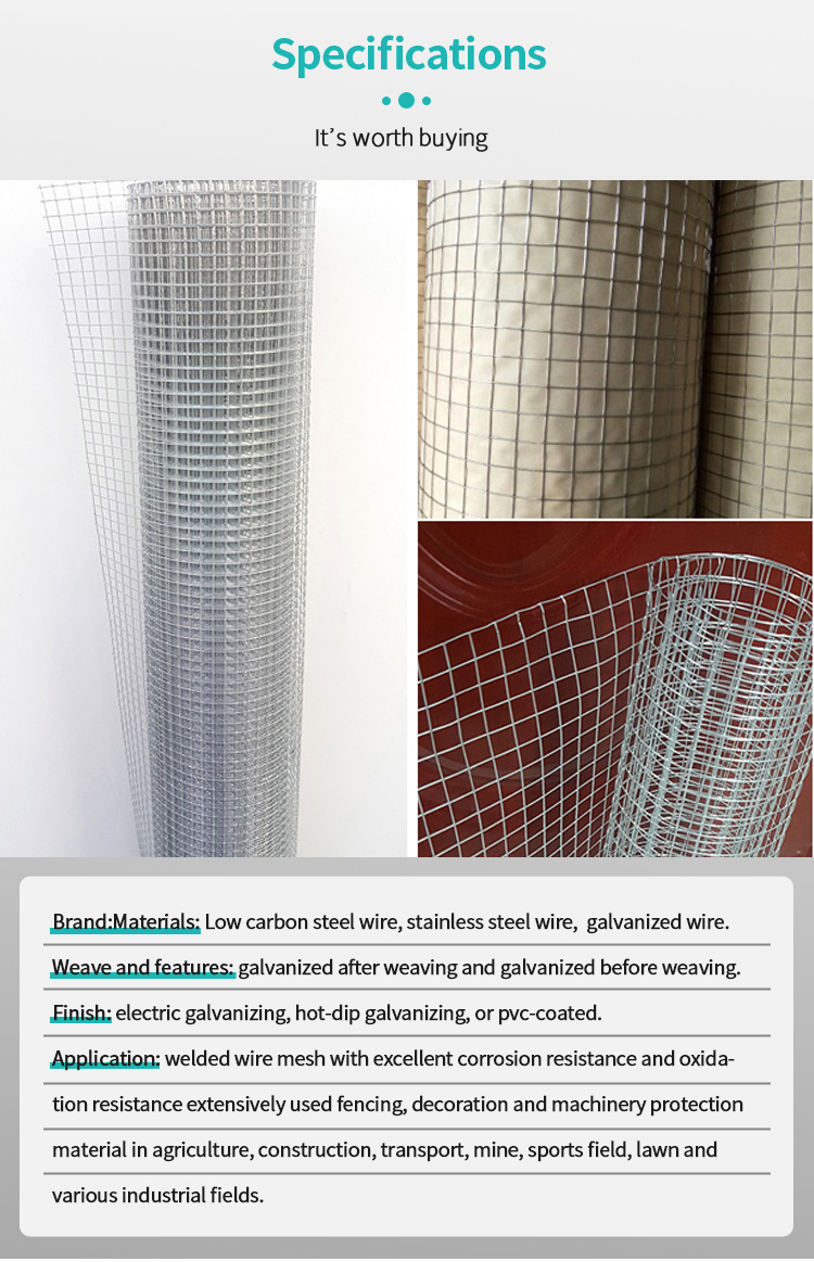 Guaranteed Quality Unique Factory 1/4 Inch 1/2inch l Welded Iron Wire Mesh/wire Mesh Welded Netting Farm Fence Roll