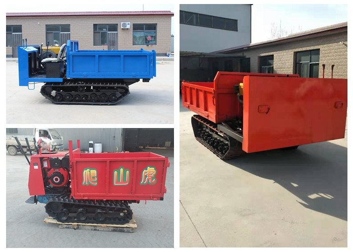 Diesel Engine Farm Mining Hydraulic Track Crawler Mini Dumper Track Transporter 2MT Capacity