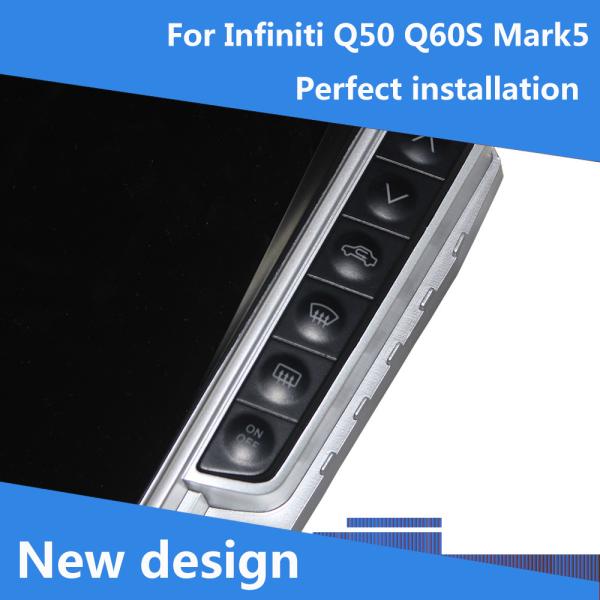 13.6inch Android13 Car Video Player With GPS Navigation For Infiniti Q50 Q50L Q60S