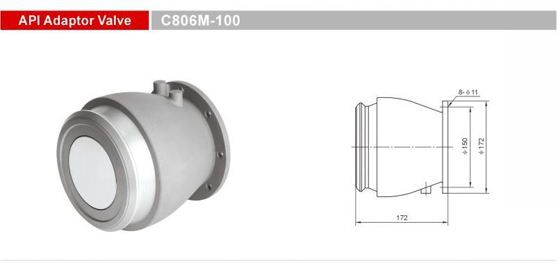 Aluminum Alloy API Adaptor Valve for Tanks Getc806m-100