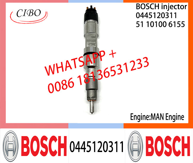 BOSCH 0445120311 Neutral Diesel Fuel Injector Assembly 0445120311 51101006155 For MAN Engine
