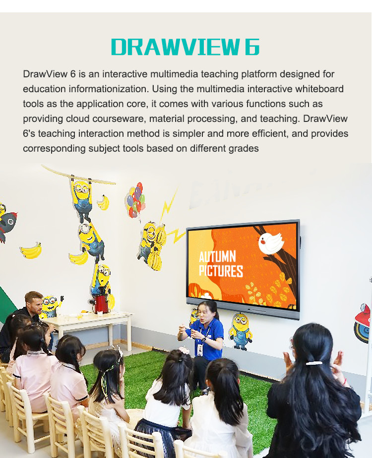 98 inch Smart Board Interactive Flat Panel Display with ops computer