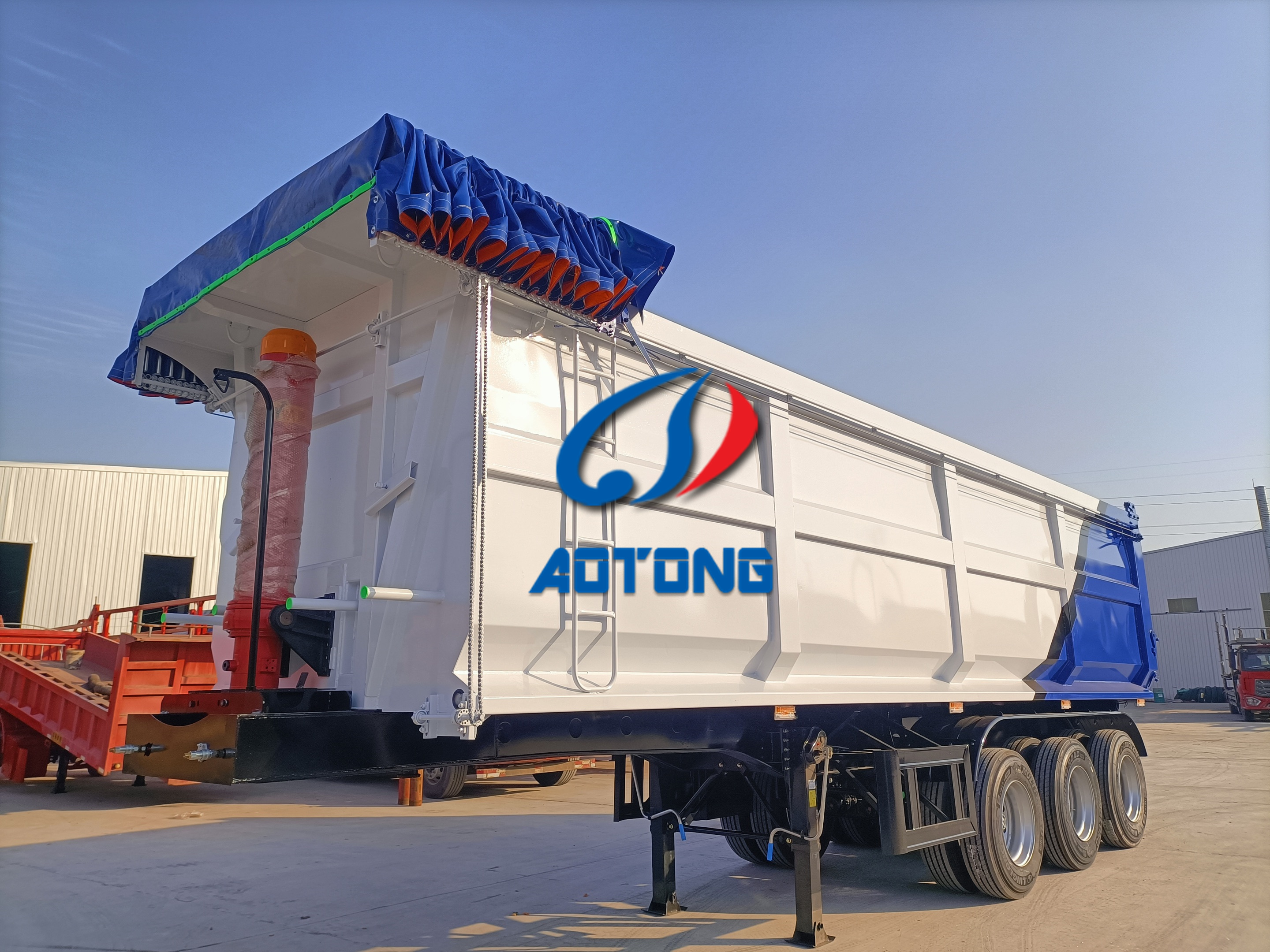 30000 kg Max Payload Rear Tipping Semi Trailer for Heavy Duty Construction Transport