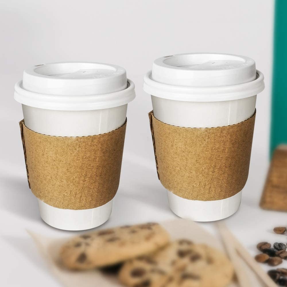 221.8ml 7.5oz Easter Earth Friendly Insulated Disposable Cups With Lids And Sleeves