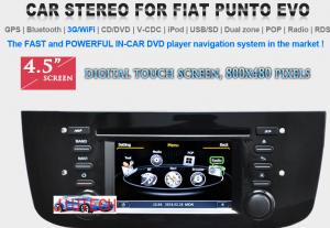 China Car Stereo for FIAT Punto Evo GPS SatNav DVD Player Headunit Radio Multimedia, Fiat Punto on sale