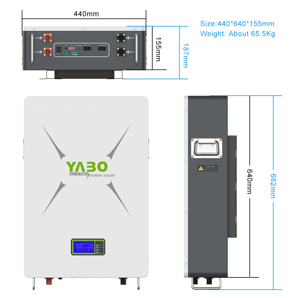 150Ah 230Ah 48V 72V Lifepo4 Battery Powerwall Lithium Iron Phosphate Prismatic Cells