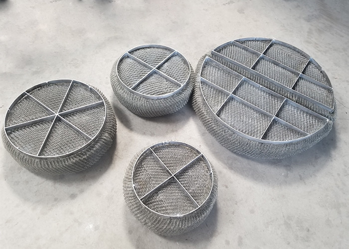 Donut Circle Shape Teflong Wire Mesh Pad Demister 580mm Diameter