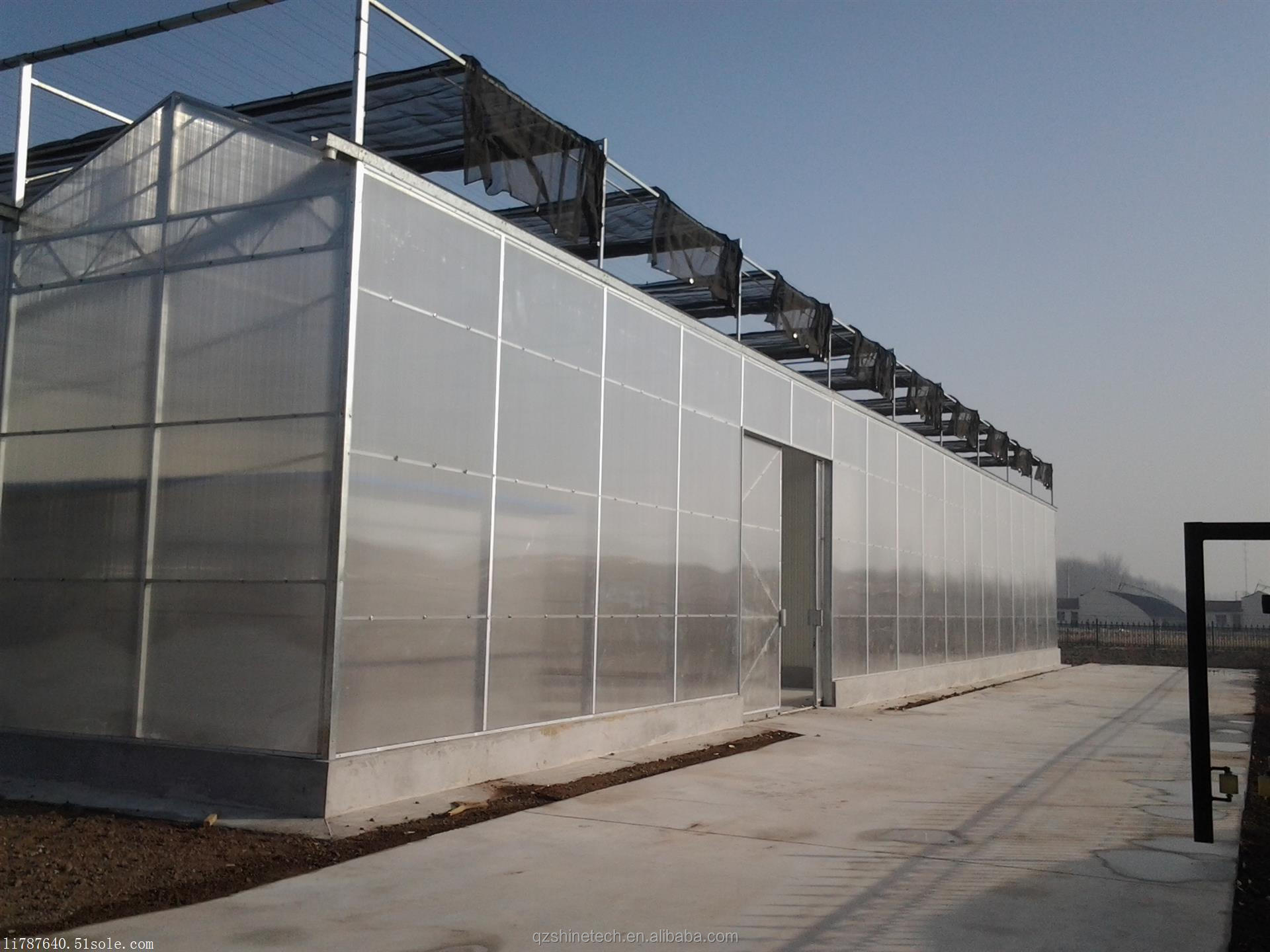 PC Plastic Polycarbonate Sheet Multi Span Hydroponic Greenhouse