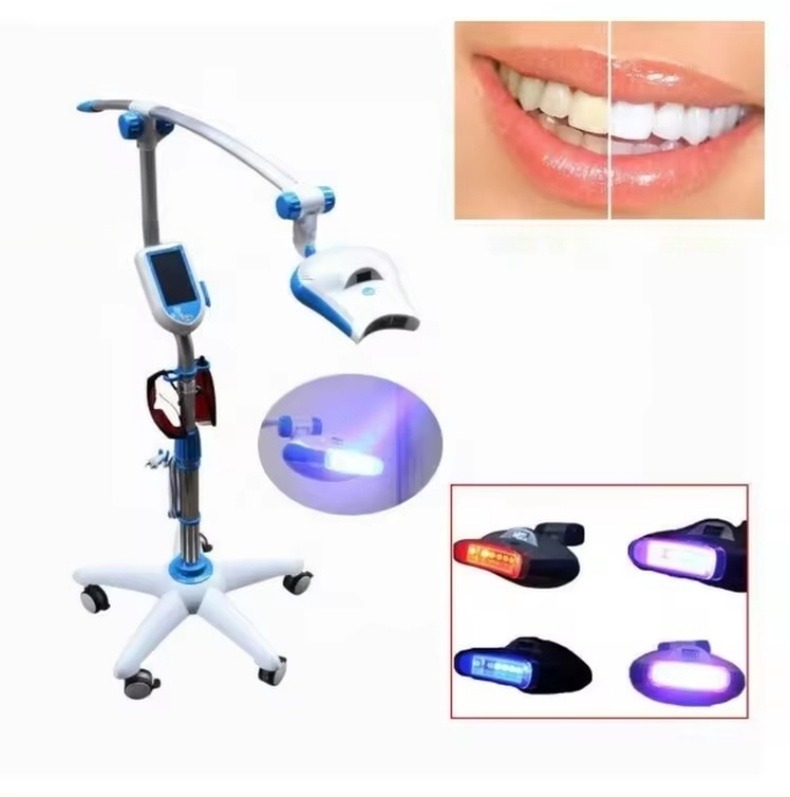5 Inch Touch Screen LED Teeth Whitening Machine Cold Light 3 Color Teeth Whitening Lamp
