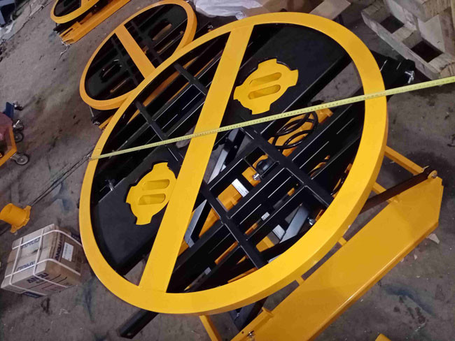 Hydraulic Electric Rotating Pallet Lift Table 12000 Lb 2 Ton