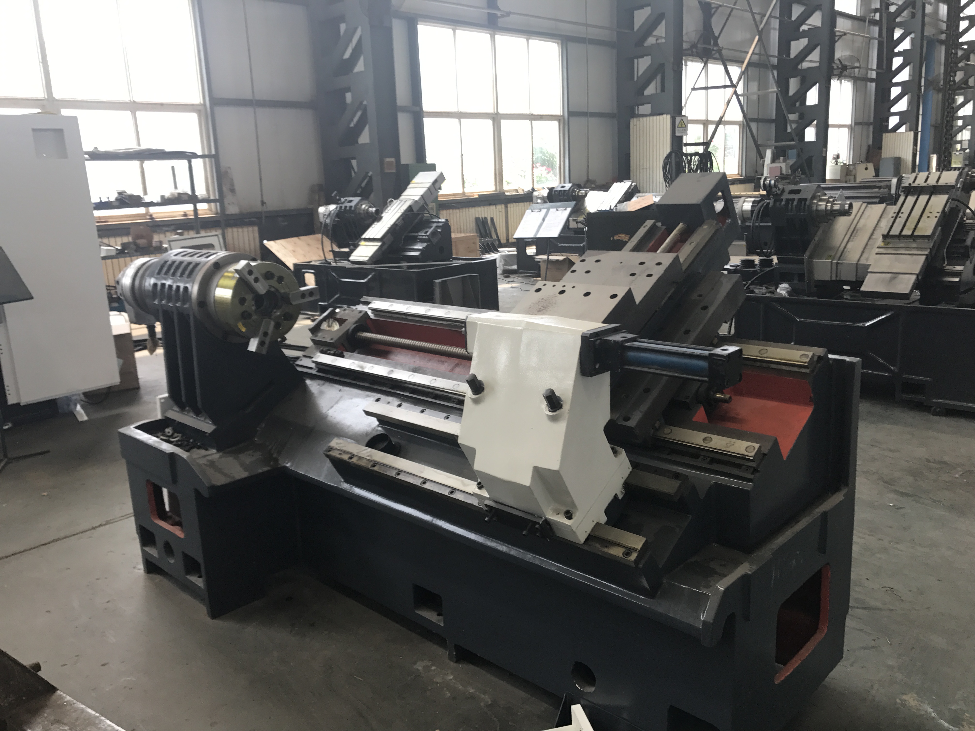 TCK56 CNC Lathe Machine Slant Bed Lathe Living Turret