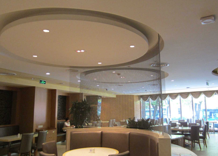 Stainless Steel Ring Mesh Curtains ,  Metal Mesh Drapery For Space Divider