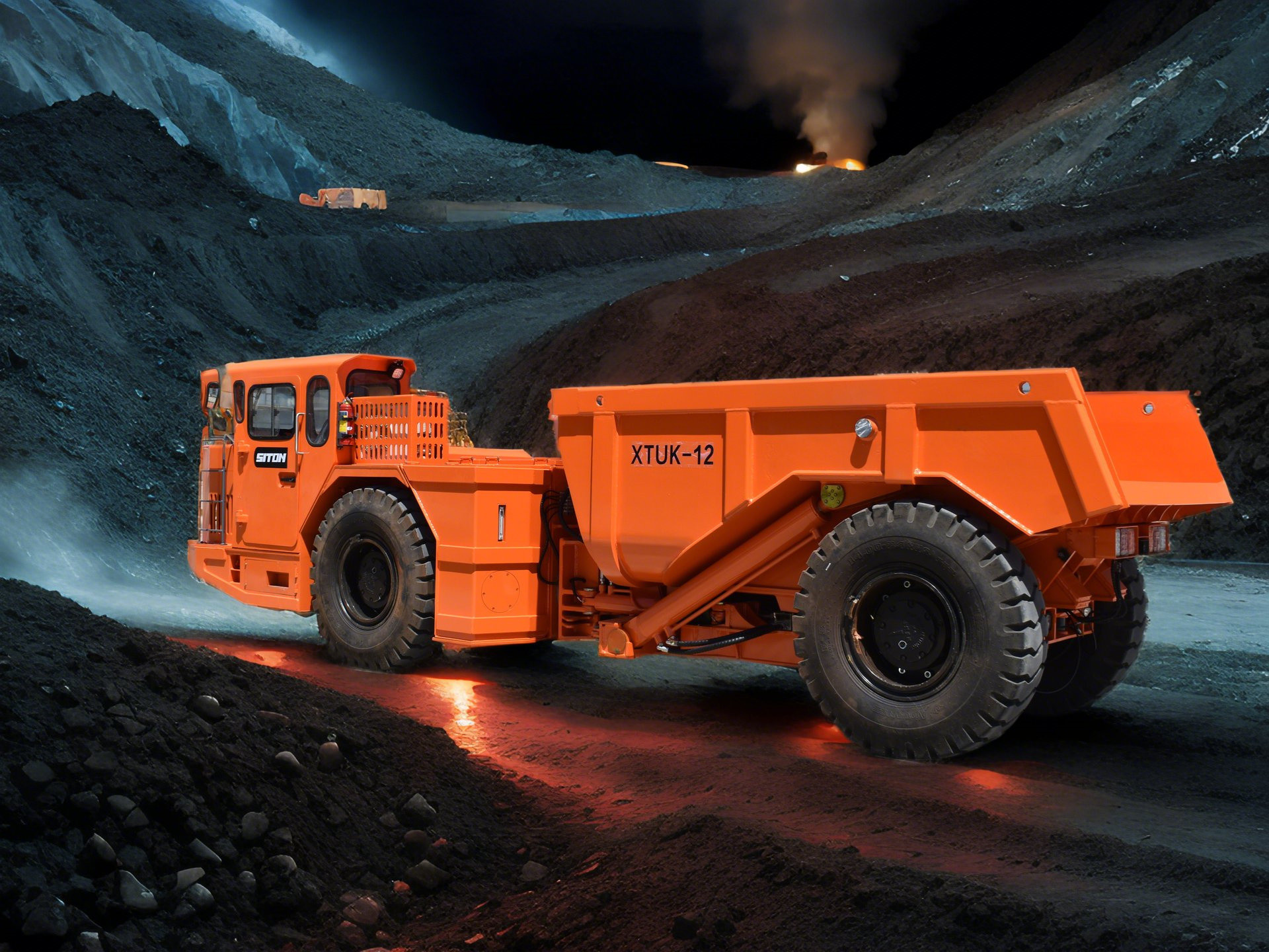 VOLVO Engine DERUI 12 Tons Underground Mining Truck / Dump Truck