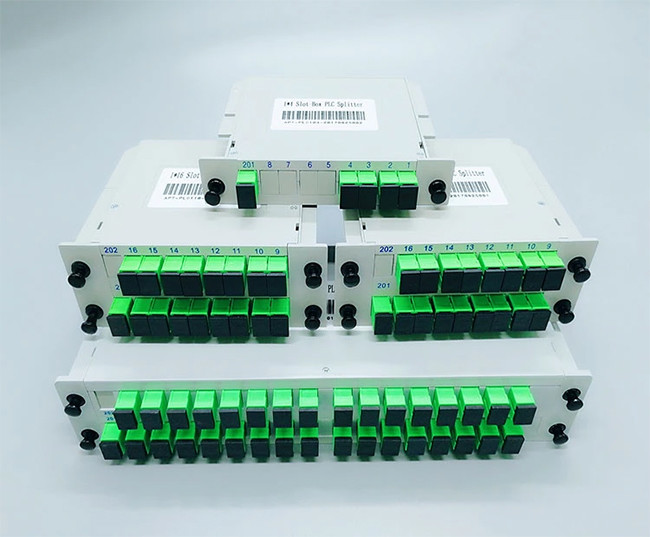 LGX PLC Fiber Optic Splitter 1x8 SC / UPC Fiber Splitter Box With Long Life