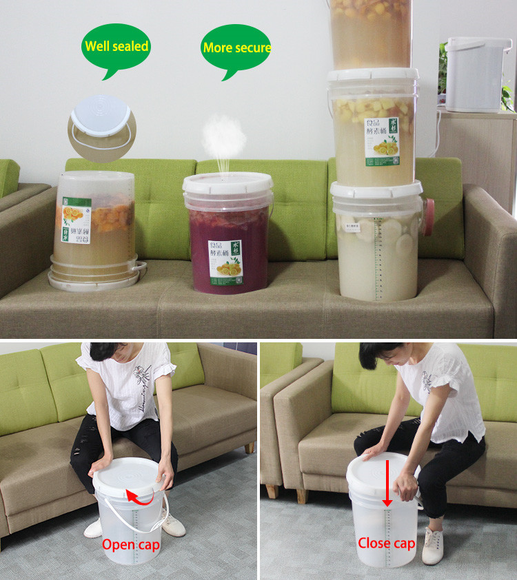 5L 10L 20L Translucent Fermentation Bucket for Household Processing Types Beer
