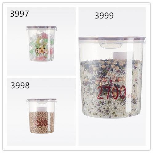 Food Preserving Plastic Crisper Box For Cereals Nuts Fruits