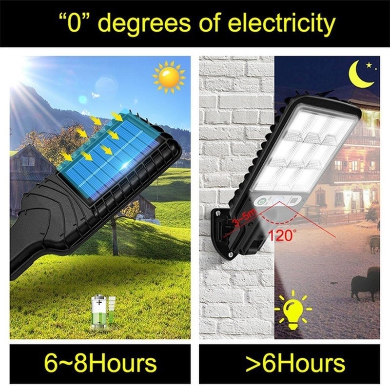 3500K Motion Sensor Solar Street Light 3.5W Motion Activated Street Lights