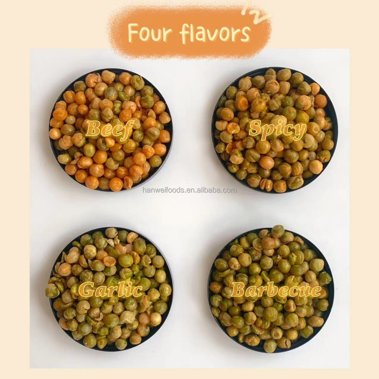 Fried Golden Bean Dried Yellow Peas Pre Dinner Snacks Salted