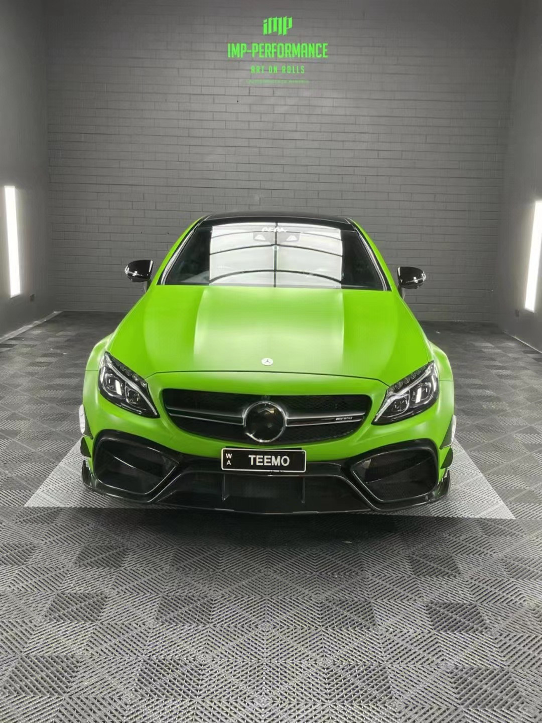 Auto Parts for Mercedes C63 C63S Coupe Body Kit C63 C63S Coupe Upgraded IMP Style Front and Rear Bumper Spoiler Body Kit