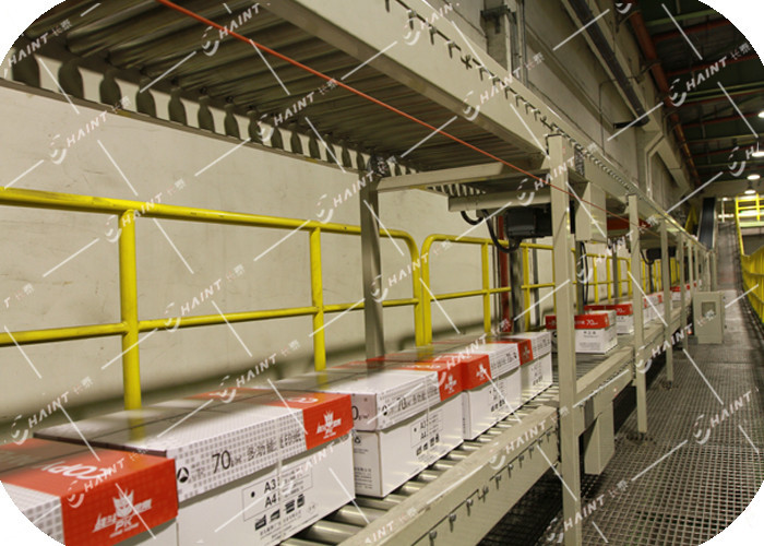 Medicine Industry Unit Load Conveyor 30 M / Min With Automatic Robot Palletizing