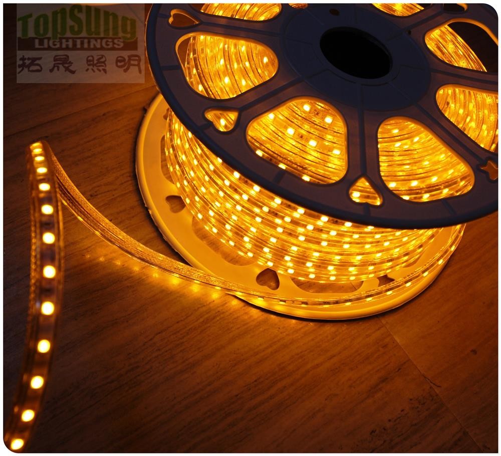 Wholesale AC 240V led strip 100m white christmas ribbon 5050 smd 60LED/M flexible rope light