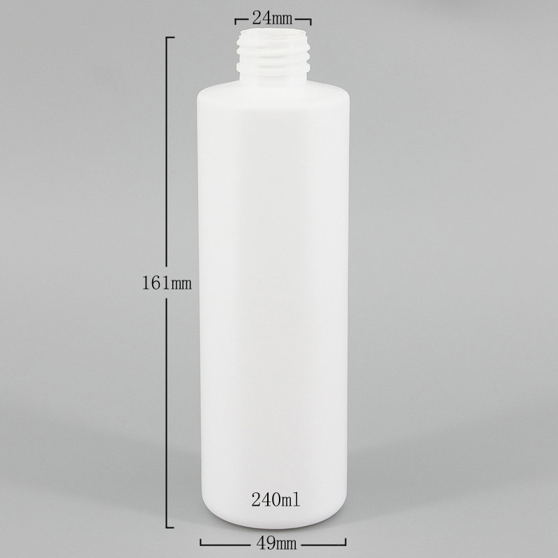 White 24mm 8oz HDPE Pump Bottle