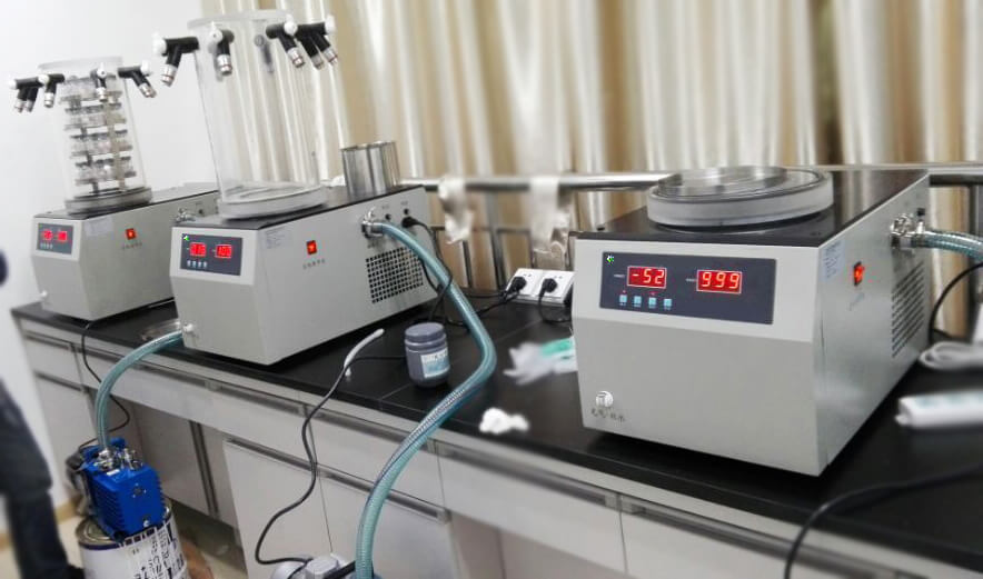 LED display vacuum freeze dryer