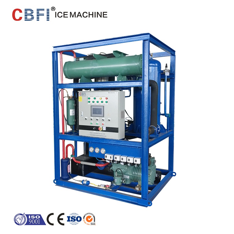 Water Cooling Tube Ice Machine With Daily Capacity 5000kg/24h