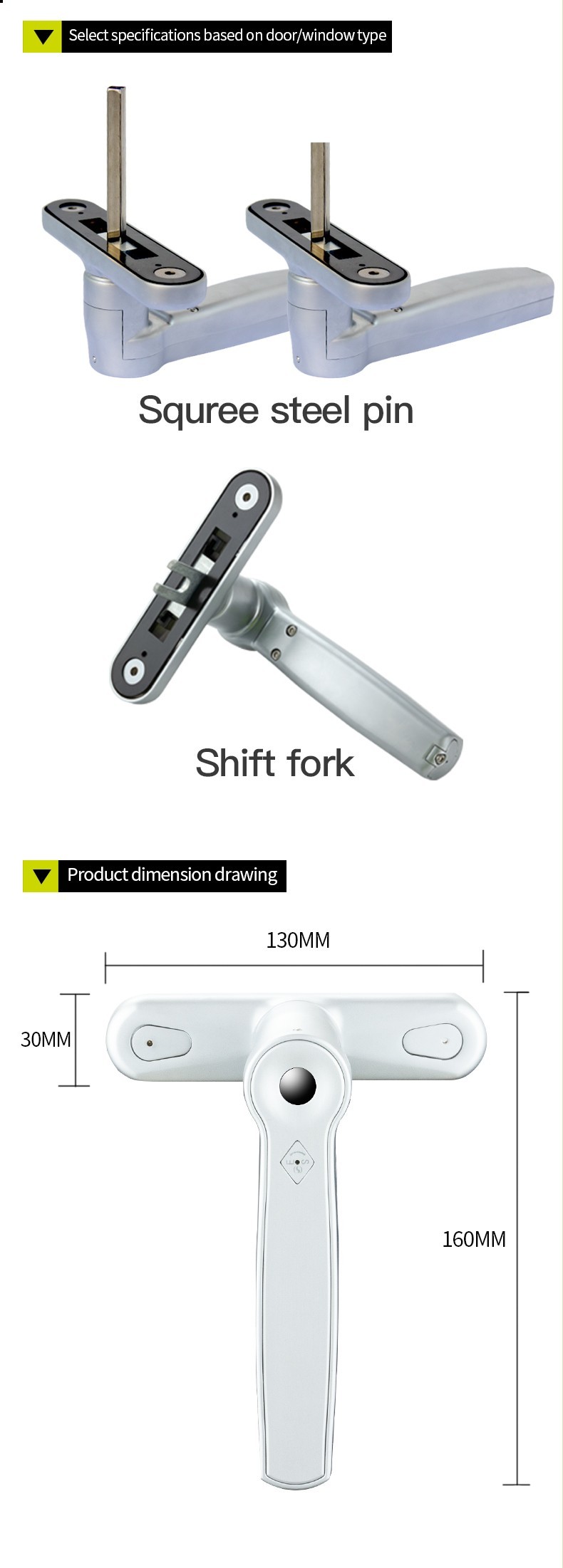 S188 Password Fingerprint Window Aluminium Door Locks And Handles