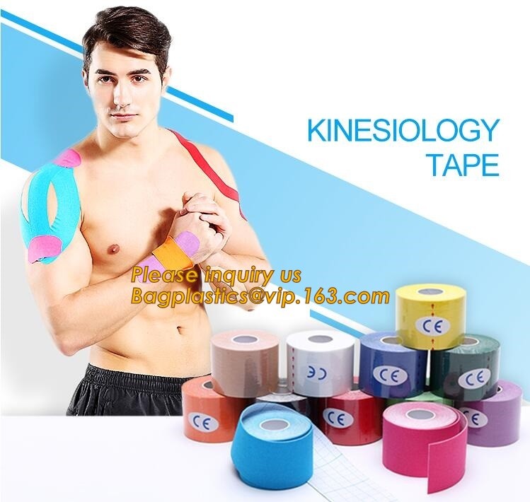 Kinesiology tape,OEM for Famous Brand Printed Kinetic Tape Kinesiology Tape Sports Tape,medical waterproof cotton elasti