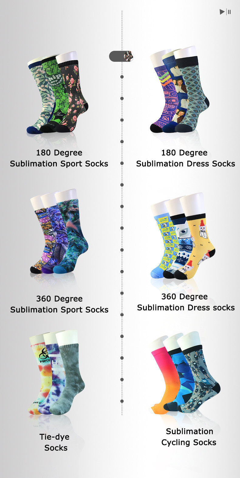 Men Women Stripe Plain Crew Socks Customized Colorful Sweat Absorbent