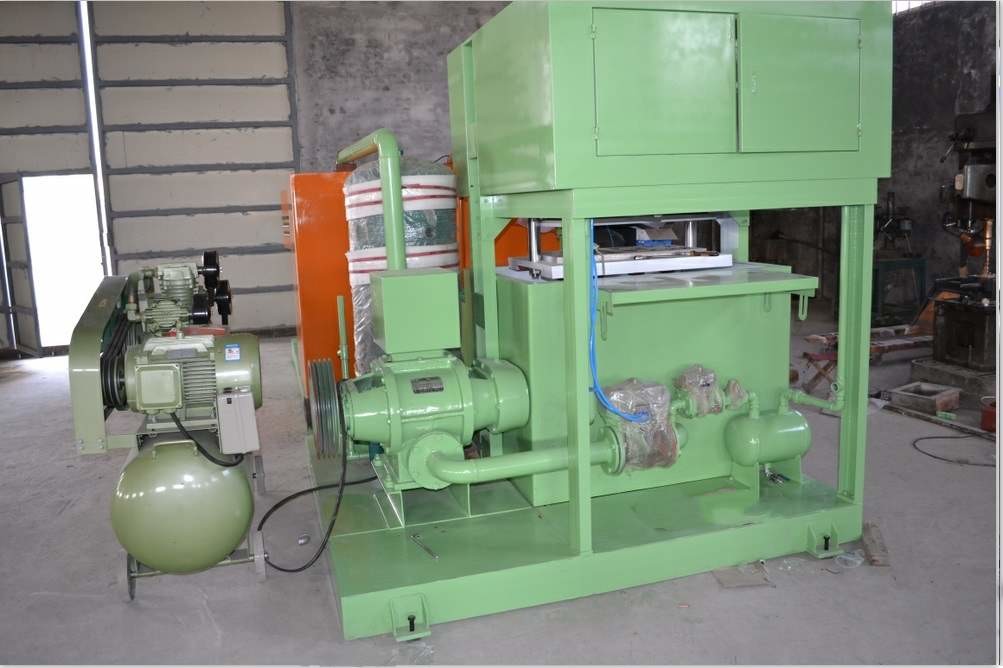 Two Molds Egg Tray egg box Making Machine with metal dryer
