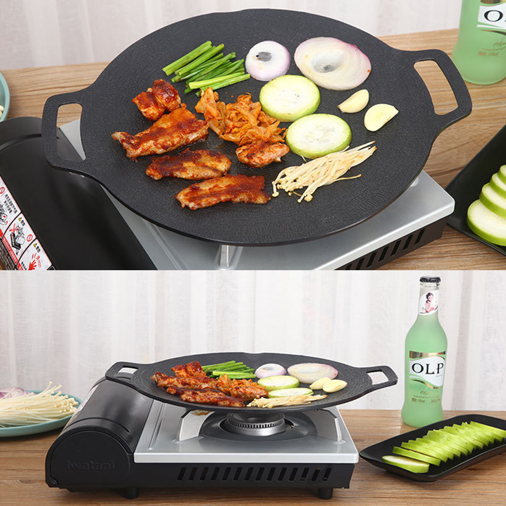 Multipurpose Korean Style Stovetop Grill Pan Die Cast Aluminum Raffinate Outdoor