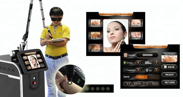 Oem Professional Picosecond Laser Removal Nd Yag Laser Picolaser Tattoo Removal Machine