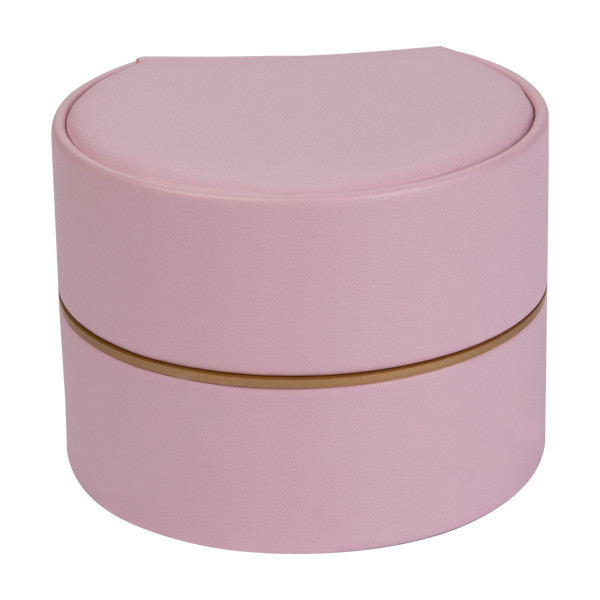 Custom Design Portable Ring Gift Box , Full Cover Leather Wedding Ring Box