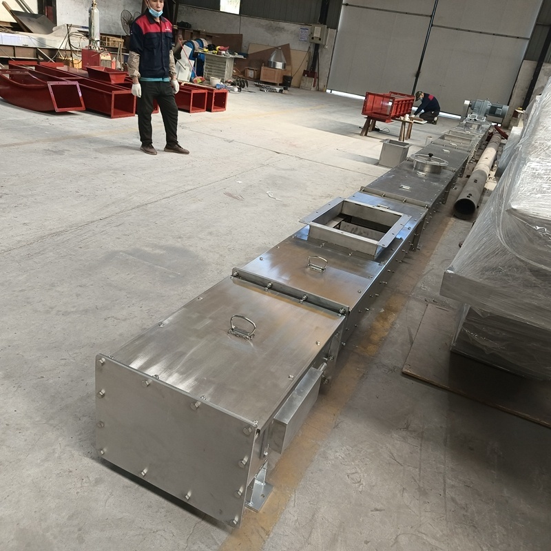 OEM Custom for Feed Powder or Pellet Level Drag Chain Scraper Conveyor