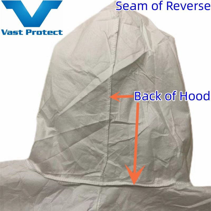 En1073 Disposable Breathable Anti-Static Soft Waterproof Micro Film Suit