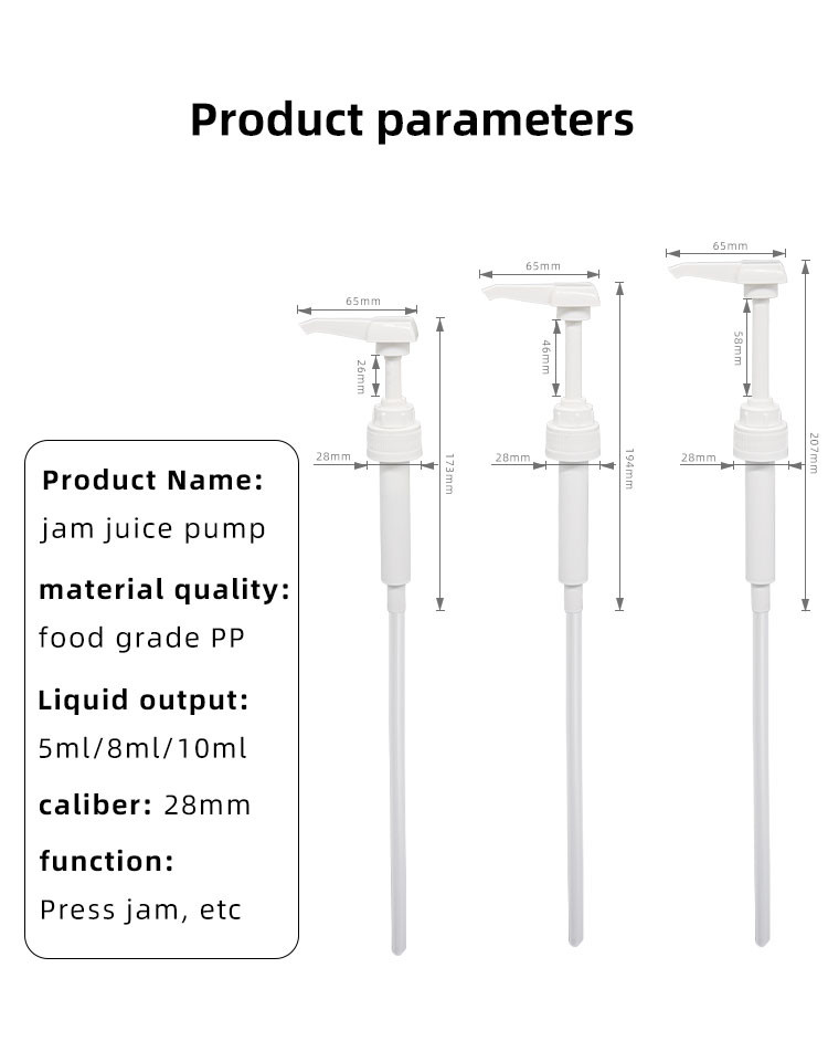 UKS10 PP Syrup Pump Dispenser 5ml 8ml 10ml Dosage 28 - 410