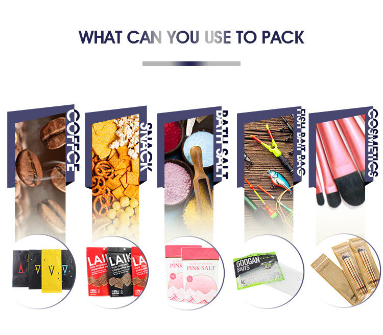 Wholesale Custom Printed Brown Kraft Paper Non Printed Pure Foil Bags Middle Seal Gusset Pouches