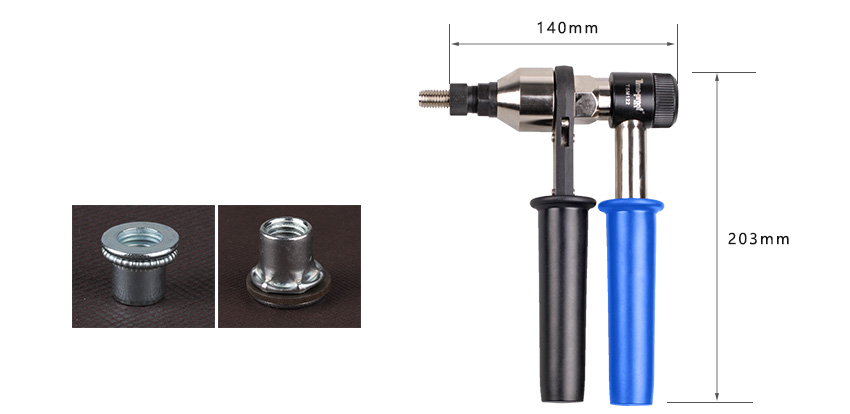 Heavy Duty Ratchet Tool Hand Riveting Tool Mandrels M5 M6 M8 M10 M12