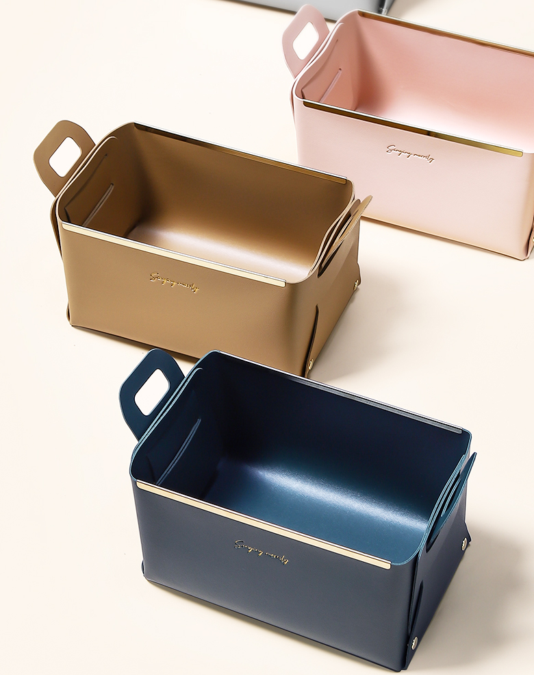 Eco-Friendly Foldable Logo Customized Travel Jewelry Makeup PU Leather Storage Box
