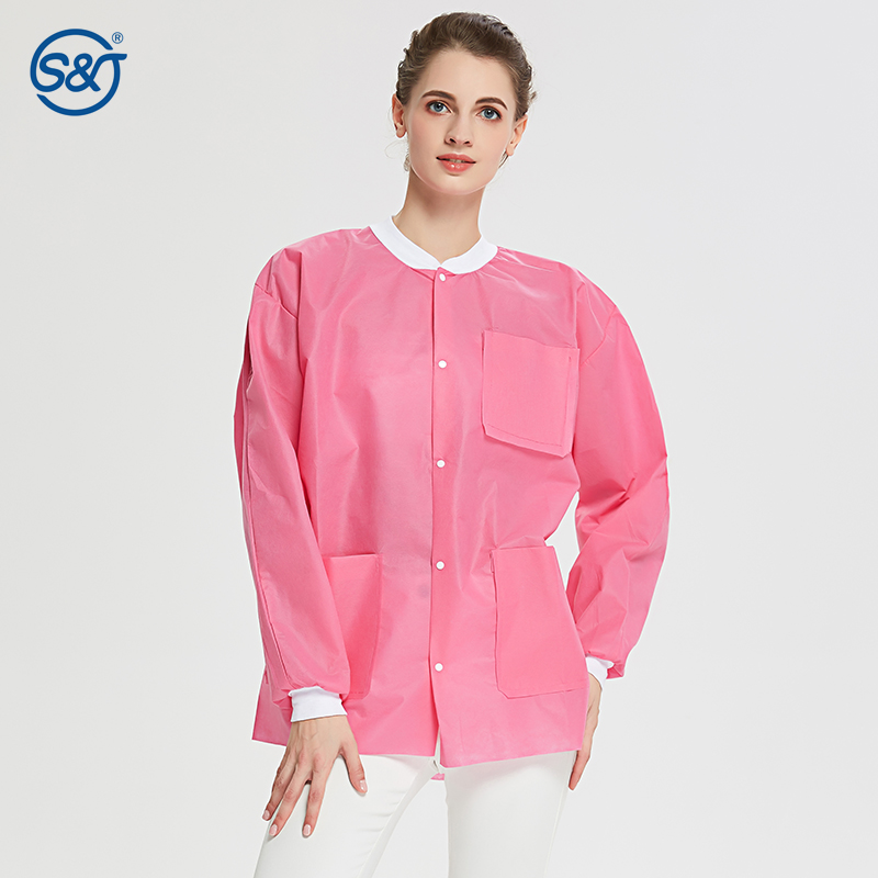 S&J Dental laboratory disposable spunlace jacket can be washed