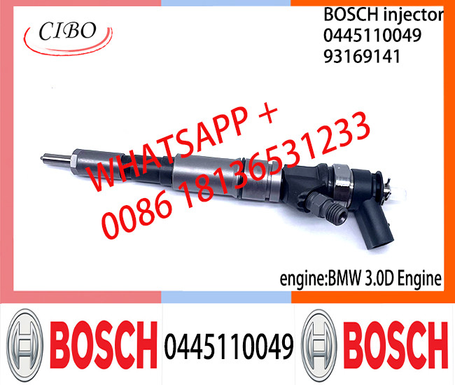 Diesel Common Rail Injector 0445110046 0445110049 93169141 0445110048 0986435094 0445110047 0986435022 for BMW 3.0D