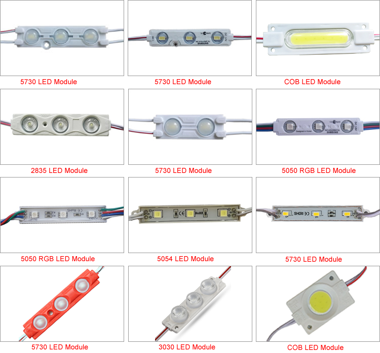 12v smd 5730 1.5w waterproof injection lens light led module