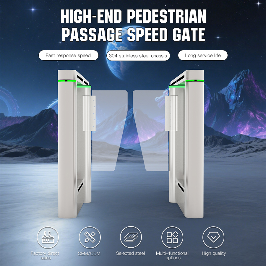 650mm Lane Width Swing Security Automatic Turnstile Gate For PWD Access