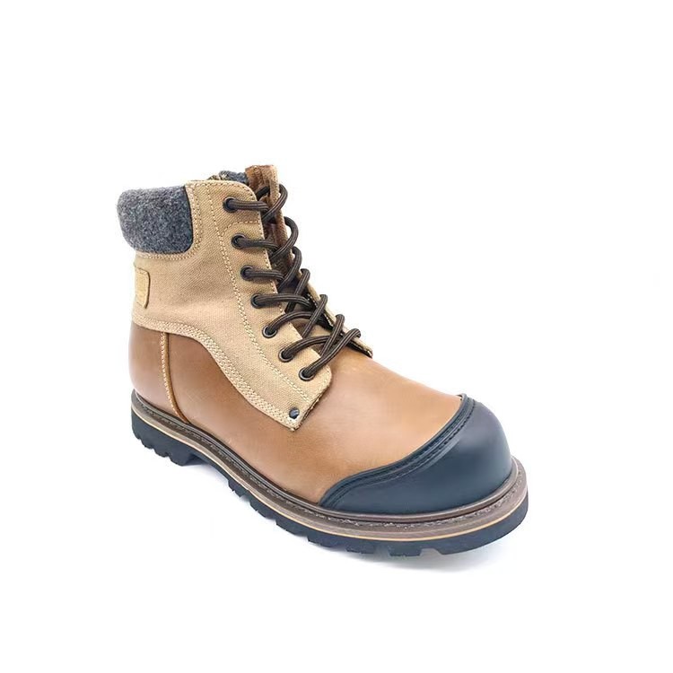 Yellow Style Martin Boots Anti Impact / Anti Puncture Protective Toe Boots