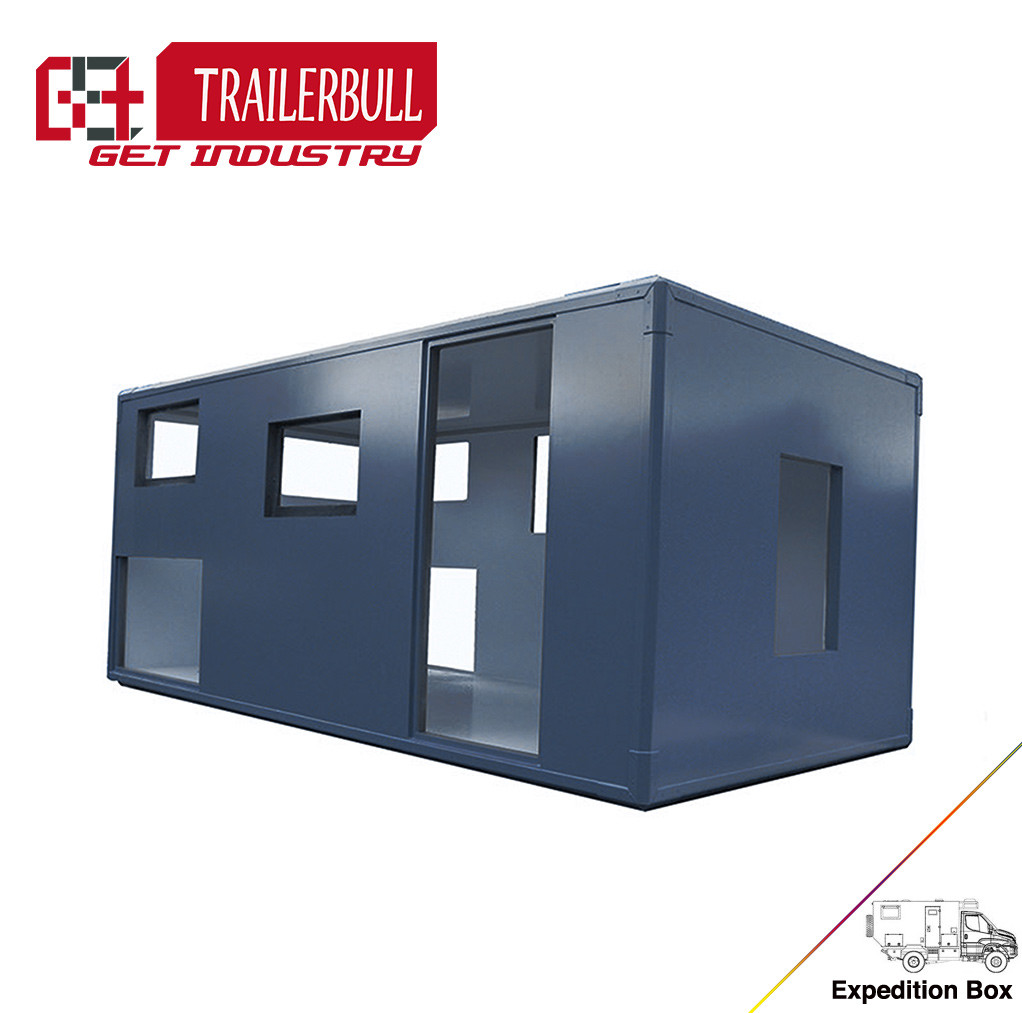 Rectangle FRP Sandwich Box Expedition Truck Camper
