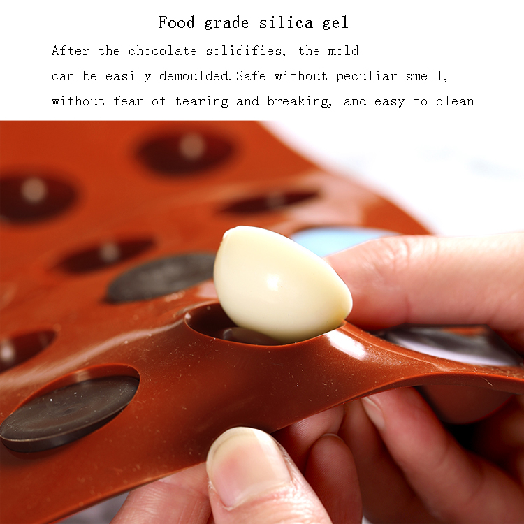 Round Half Circle Chocolate Mold DIY Multi Cavity Silicone Fondant Molds
