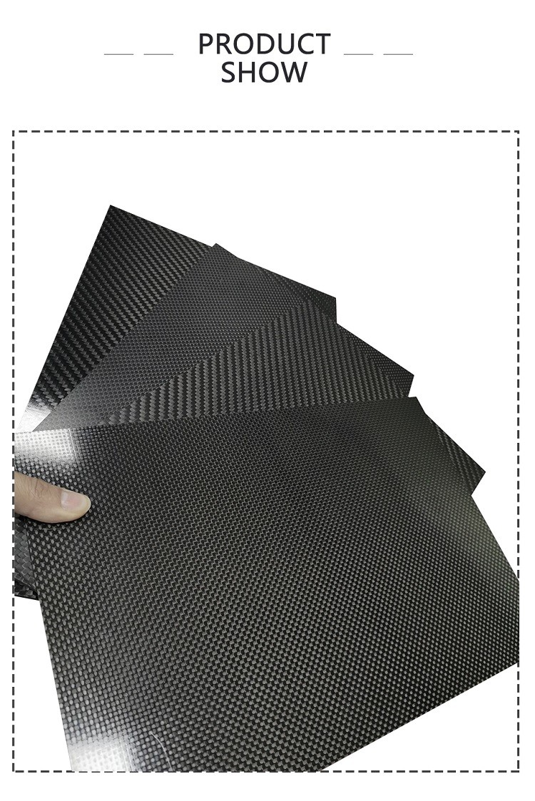 3K Carbon Fiber Board Thickness 0.2-6mm High Strength Carbon Fiber Sheet Lightweight And Durable
