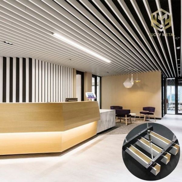 Class A1 Fire Resistant Sound Absorbing Aluminium Ceiling with Customizable Colors for Suspended Ceiling System